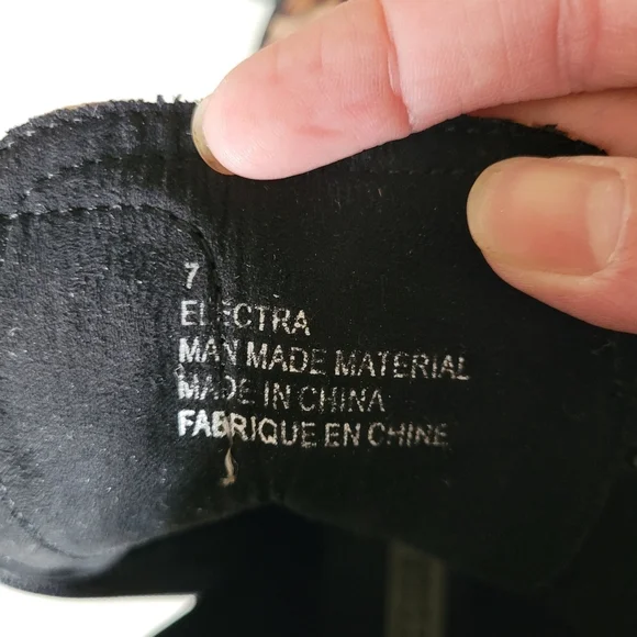 Design Lab Electra Leopard Print Buckle Strap Combat Boots, BNWT, Size 7 - Picture 8 of 8